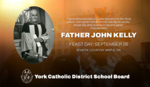 FEAST DAY: September 26, Father John Kelly